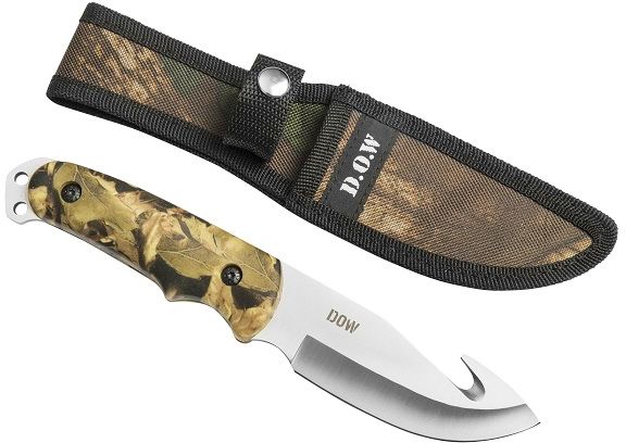 This is a great field knife and can do any job the much bigger designs can. The handle is a very comfortable design with pakka wood scales. The 420 SS. Drop Point blade design is ideal for skinning and other tough jobs.