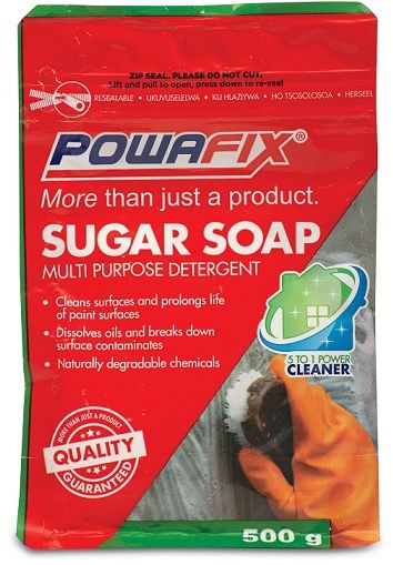 Powafix Sugar Soap Powder is a remarkably effective all purpose household cleaner originally formulated for the painting and decorating trade to clean surfaces before painting. A well cleaned surface will ensure a Longer Lasting paint surface.