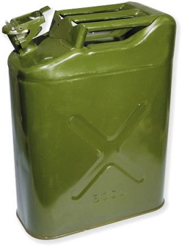 Khaki green jerry can.