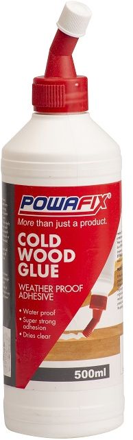 Powafix Cold Wood glue is a water based adhesive formulated to provide a strong weather proof bond between timber surfaces. initial high tack makes the product easy to use and effective at bonding timber surfaces together. Our unique product guarantee gives you peace of mind.