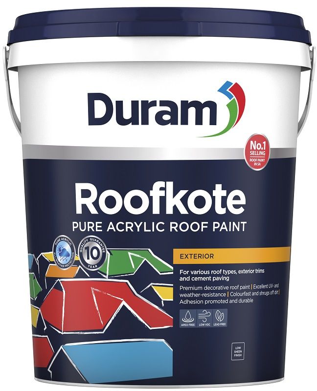 Pure acrylic  all-weather protection. Excellent UV- and weather-resistance  resists fading and chalking. Colourfast  long lasting colour. Shrugs off dirt on roofs. Excellent adhesion and durability to withstand varying temperatures. Excellent obliteration. Dries quickly  same day application.