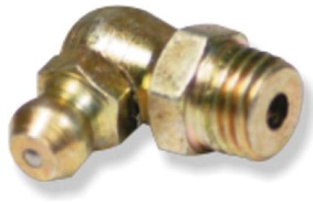 A grease nipple is a metal fitting used in mechanical systems to feed lubricants under moderate to high pressure, into a bearing using a grease gun.