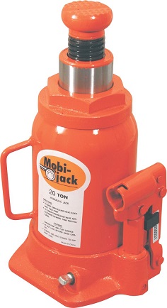 Jack for easy lifting, bending and pushing on a wide variety of automotive, truck, industrial and construction task