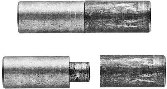 Bullet hinges 100mmx30mm mild steel self colour.