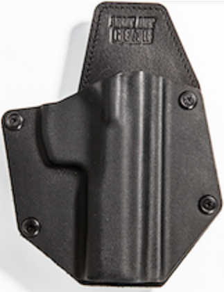 Premium Hybrid Kydex and thru-dyed Bovine Leather OWB tuckable holster with an ultra comfortable neoprene backing.