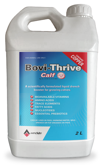 Bovi-Thrive Calf is a concentrated liquid complementary feeding stuff.