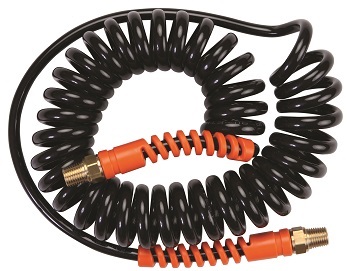 Recoil air hose that conveniently expands up to 6 meters and retracts.
