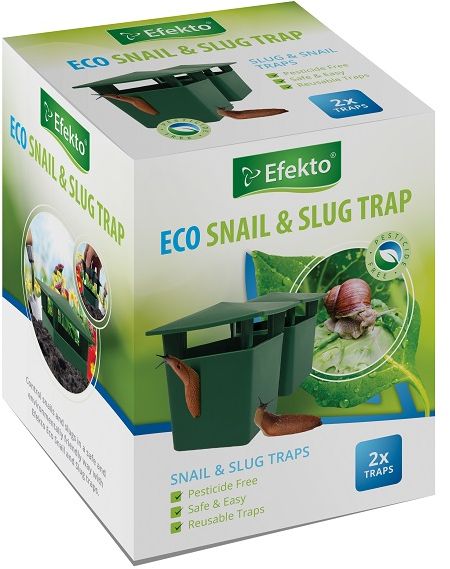 Specially designed to protect plants from damage caused by slugs and snails. Attracted by the use of beer and sugar or water, sugar and yeast, it allows slugs and snails to be killed without using chemicals. Ideal for easy disposal. 2 x Traps per box.