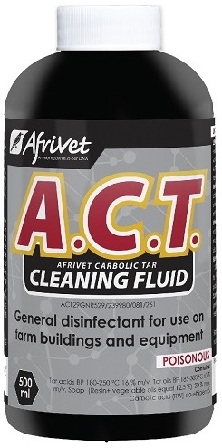 Afrivet Carbolic Tar - Cleaning Fluid: General disinfectant for use on farm buildings and equipment.