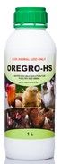 Oregro-HS is a water-soluble balanced solution containing Oreganum essential oil extracted from the plant Oreganum vulgare, Vitamin C, Vitamin E and electrolytes specially designed for heat stress in all ages of poultry. Feed additive for poultry and swine For use in times of heat stress: To help birds cope with heat stress. To promote health growth and performance during times of heat stress. Enhance growth, production and performance during heat stress.