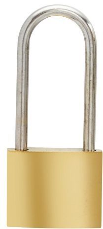 Security iron padlock 38mm long shackle rass Epoxy Coated & Includes 2 Keys.