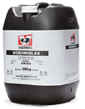 VOERMOL VOERMOLAS (V10257) 25L. Class: Energy Supplement. VOERMOL VOERMOLAS is a molasses-based liquid feed that supplies energy & minerals to increase palatability & reduce dustiness of feeds. Use in the place of normal molasses as an energy supplement & as a binder in rations.