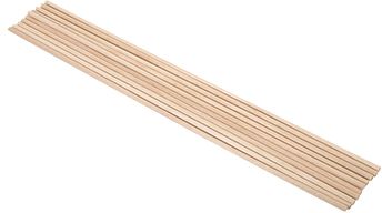 A dowel is a cylindrical rod, usually made of wood, plastic, or metal.