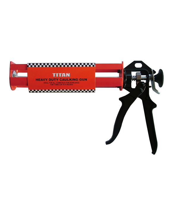 Our extra heavy duty professional caulking gun is perfect for contractors, with a 10mm drive and 2.5mm steel body this all metal caulking gun is made to last. For applying silicone sealers and similar materials in cartridges of 230mm.