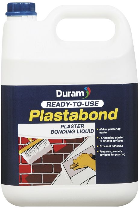 Makes plastering easier by forming a key to smooth surfaces such as mortar, cement, cretestone, brick, stone, asbestos, enamel and acrylic paints, wood and metal. Also prepares powdery surfaces for painting. Excellent adhesion. Versatile and easy to use. Alkali resistant. Non-toxic. A water-based plaster bonding liquid that makes plastering easier by bonding plaster to smooth surfaces, and prepares powdery surfaces for painting.