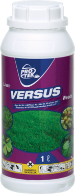 A selective herbicide in solution. Controls broadleaf weeds on lawns. Does not kill lawn. Wetter/spreader ensures excellent performance.