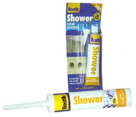 The clear, permanently flexible and fully waterproof seal for specific use in and around shower cubicles.