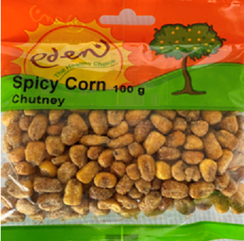 Chutney flavoured corn bites. Maize, vegetable oil, sunflower seed with antioxidant TBHQ, Maize flour, acidifiers (E330, E262), sugar, salt, vegetable powder, non-nutritive sweeteners (E952), Herbs & spices, Hydrolysed vegetable protein (soya).