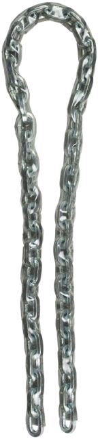 Chain excel hardened square link 6mm link plastic covered 15m length.