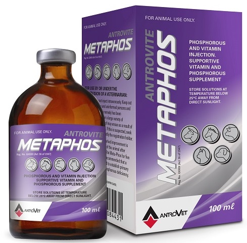 Antrovite Metaphos is a Phosphorous and vitamin injection.