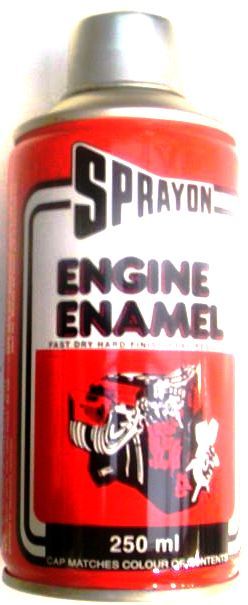 Sprayon Engine Enamel is a specially formulated lacquer spray with heat resistant properties up to 200°C.