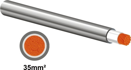 Welding cable is designed for use in electric arc-welding machines to power an electrode, a specially designed metal rod, that conducts a charge.