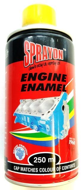 Sprayon Engine Enamel is a specially formulated lacquer spray with heat resistant properties up to 200°C.