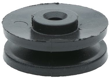 Large black plastic bobbin for use on wildlife or game fencing solutions, supplied as a pack of 100.