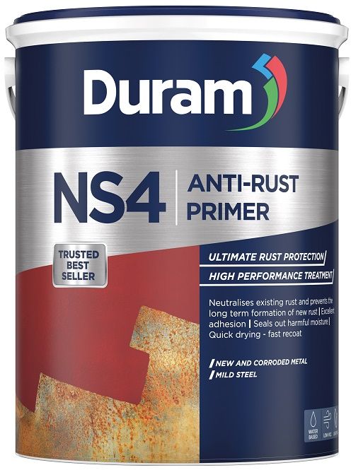 A rust-preventing metal primer suitable for domestic, industrial and automotive uses. Long term protection against corrosion. Good flow and levelling properties, leaving the surface smooth and ready for paint. Quick drying and can be handled within an hour. No toxic fumes so can be safely used in a confined space. A high performance treatment to neutralize existing rust and prevent the formation of new rust. It offers ultimate long term rust protection on new and corroded metal, mild steel, galvanized iron and other metals.