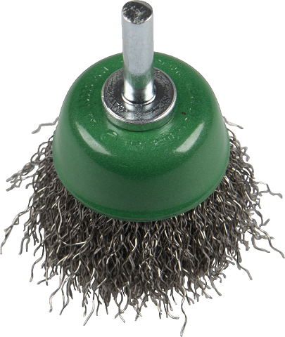 For aggressive brushing work on large, flat surfaces. For preparing metal surfaces before varnishing. Stable knotted wire design for easy cleaning and removal of slag, rust, scale and concrete residues.