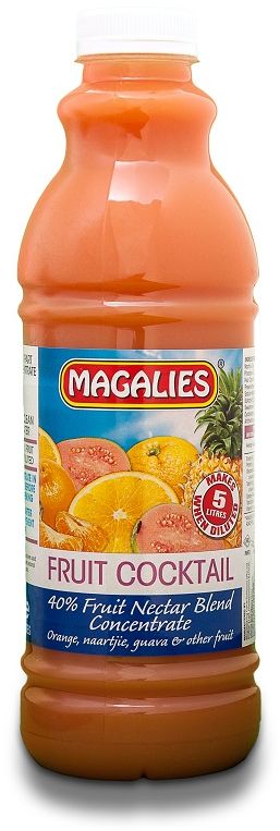 Magalies 1 Litre Fruit Cocktail 40% 1+4 Fruit Nectar Concentrate