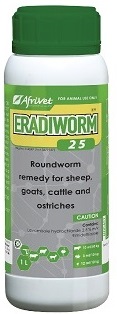 Roundworm and tapeworm remedy for sheep, goats, cattle and ostriches. Ideal as a first drench for calves, lambs and kids.