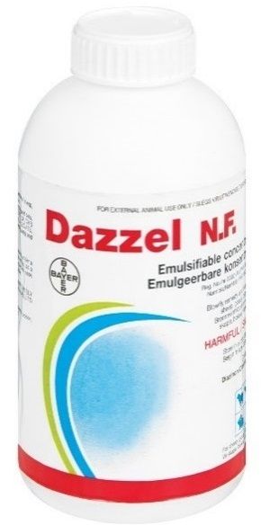 Transdermal antiparasitic blowfly remedy and livestock dip for sheep, goats, pigs and rabbits. Sheep: Kills blowfly maggots, lice, sheep, keds and sheep scab mites. Controls itch mites, ticks and blowfly strike. Goats: Controls ticks. Kills lice and mange mites. Pigs: Kills lice and mange mites. Rabbits: Kills mange mites.