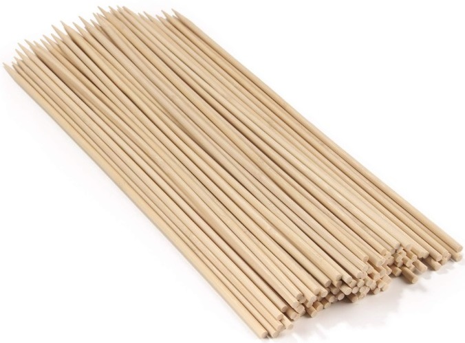 Bamboo skewers are great for grilling, keeping meat, fruit and vegetables together.