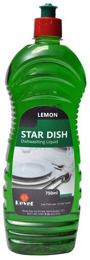 Star dish liquid soap is a concentrated detergent. Use 15ml per 10 litre water.