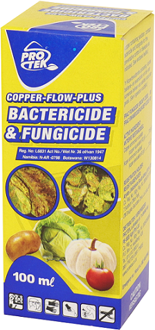 A copper containing solution, contact bactericide and fungicide. Controls anthracnose, bacterial blight, bacterial spot, bacterial speck, black spot, cerospora spot, downy mildew, early blight, late blight, gum spot, rust , scab and sooty blotch.