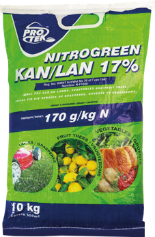 A chemical granular fertiliser. High in nitrogen for active vegetative growth of shrubs, vegetables, lawns and fruit trees.