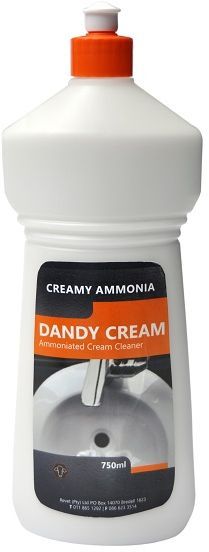 Dandy Cream is a viscous white ammoniated, fine abrasive and multi purpose cleaner. Dandy Cream combines the powerful cleaning action of a scouring powder and ammonia into a liquid, a hard surface cleaner for an effective cleaning product.