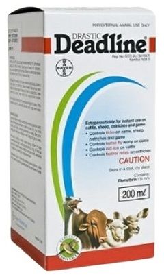 An easy-to-apply pour-on for tick control and protection. Controls ticks on cattle, sheep, ostriches and game. Controls tsetse fly worry on cattle. Controls red lice on cattle. Sterilises female ticks. Controls feather mites on ostriches. Easy application onto the skin. Residual action. On-systemic action. The longer the product is regularly applied, the more the tick population is reduced. It then becomes possible to treat at extended intervals. The product is rainfast.