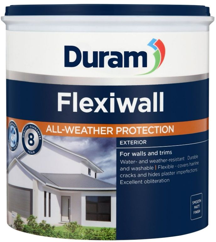 An all-weather matt paint for interior and exterior walls and trims that is tough and flexible.