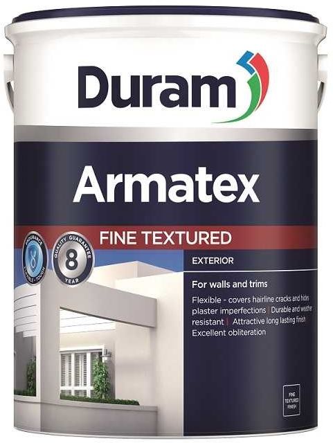 An endurance paint for exterior walls and trims. Flexible - covers hairline cracks and hides plaster imperfections. Excellent obliteration. Durable and weather resistant. Attractive long lasting finish. This product has an 8 year Quality Guarantee.