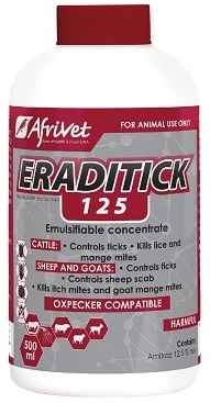 CATTLE: Controls ticks. Kills lice and mange mites. SHEEP AND GOATS: Controls ticks. Controls sheep scab. Kills itch mites and goat mange mites.