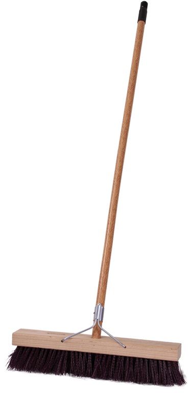 Millenium 460mm Synthetic Platform Broom, Brown - with handle and 88 grip.