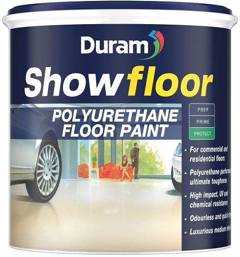 The product can be used on new or previously painted cement floors, commercial and residential floors, showrooms, light industrial floors, kitchens and restaurants, garages, stoeps and patios. The polyurethane performance provides ultimate toughness, offers the high performance of twin pack epoxy systems, but in an easy, no mix formula. High impact and chemical resitance, excellent scratch, scuff and wear resistance. It is odourless and quick drying. UV and weather resistant, colourfast and non yellowing.