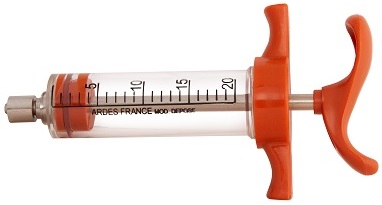 20ml Plastic syringe.