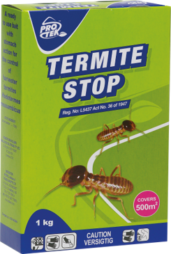 A read to use bait with stomach action. Controls harvester termites.