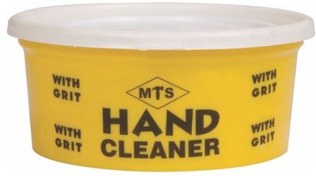 Waterless grit hand cleaner with lanolin to moisturize and remove stubborn dirt from hands.