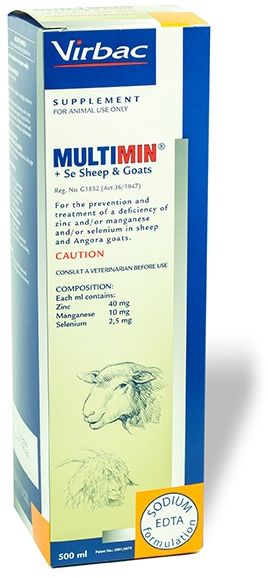 For the prevention and treatment of a deficiency in zinc and / or manganese and / or selenium in sheep and Angora goats. Balanced formulation of trace minerals for improved immunity, reproduction and production. Balanced formulation of trace minerals for improved immunity, reproduction and production. Proven efficacy and trace mineral bioavailability.