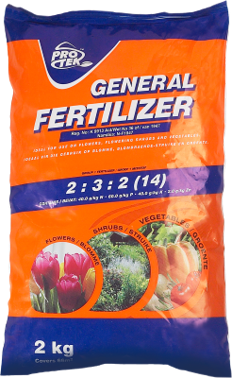 A chemical granular fertiliser. N:P:K (%) 2:3:2 (14). General feeding of flower bearing shrubs, flowers and vegetables