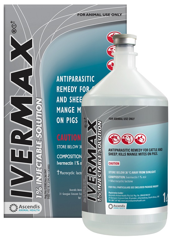 Antiparasitic remedy for cattle and sheep, kills mange mites on pigs. Gastrointestinal roundworms, false bruising and eyeworm. Controls sand tampans infesting cattle for up to 3 days after treatment. Kills cattle screwworms present at the time of the injection, and controls against screwworm for 2 weeks after administration. Sheep: Kills sheep scab mites, controls Australian itch mites and nasal worm.